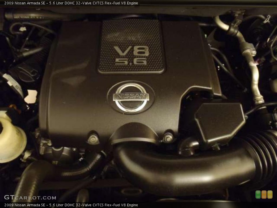 5.6 Liter DOHC 32-Valve CVTCS Flex-Fuel V8 Engine for the 2009 Nissan Armada #40880641