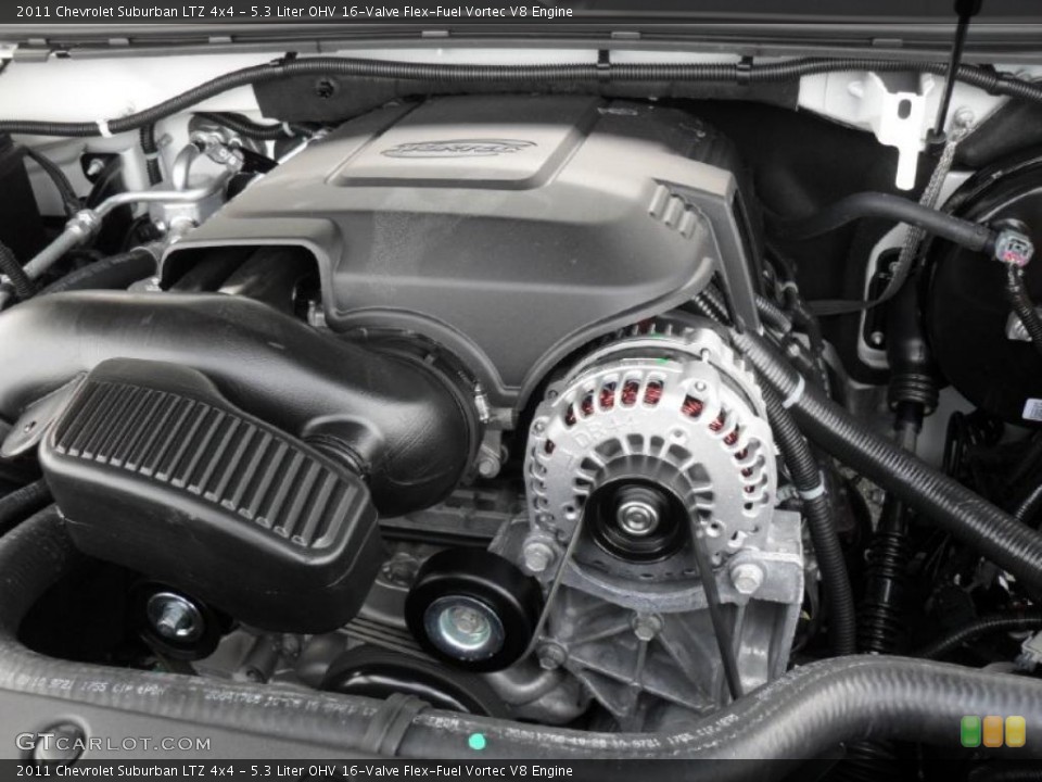 5.3 Liter OHV 16-Valve Flex-Fuel Vortec V8 Engine for the 2011 Chevrolet Suburban #40890557