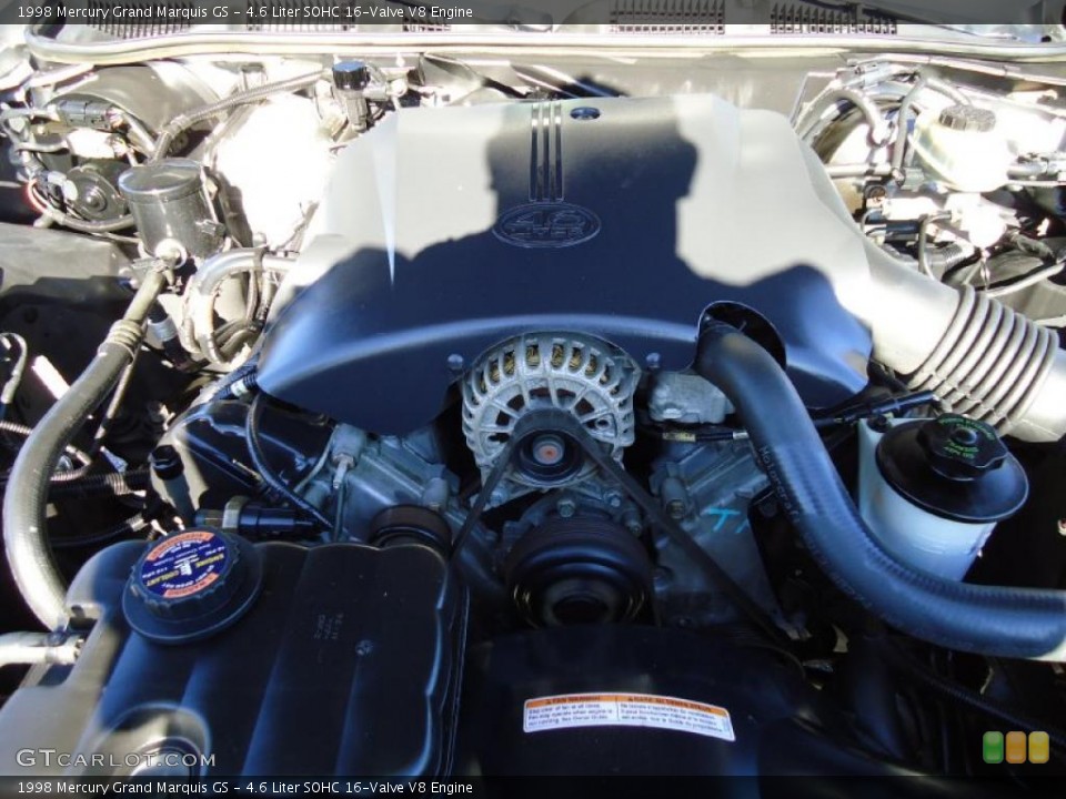 4.6 Liter SOHC 16-Valve V8 1998 Mercury Grand Marquis Engine