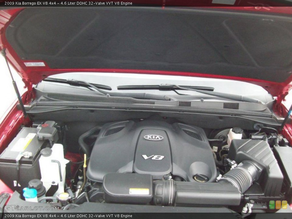 4.6 Liter DOHC 32-Valve VVT V8 Engine for the 2009 Kia Borrego #40917505