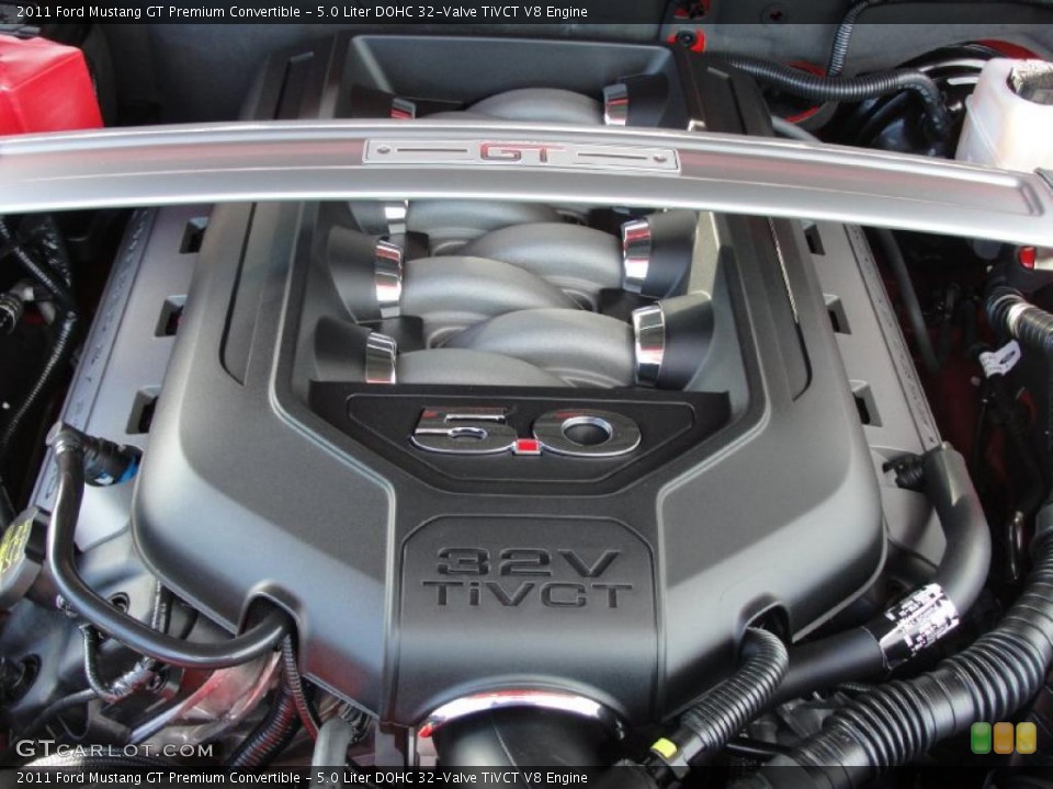 5.0 Liter DOHC 32-Valve TiVCT V8 Engine for the 2011 Ford Mustang #40921501