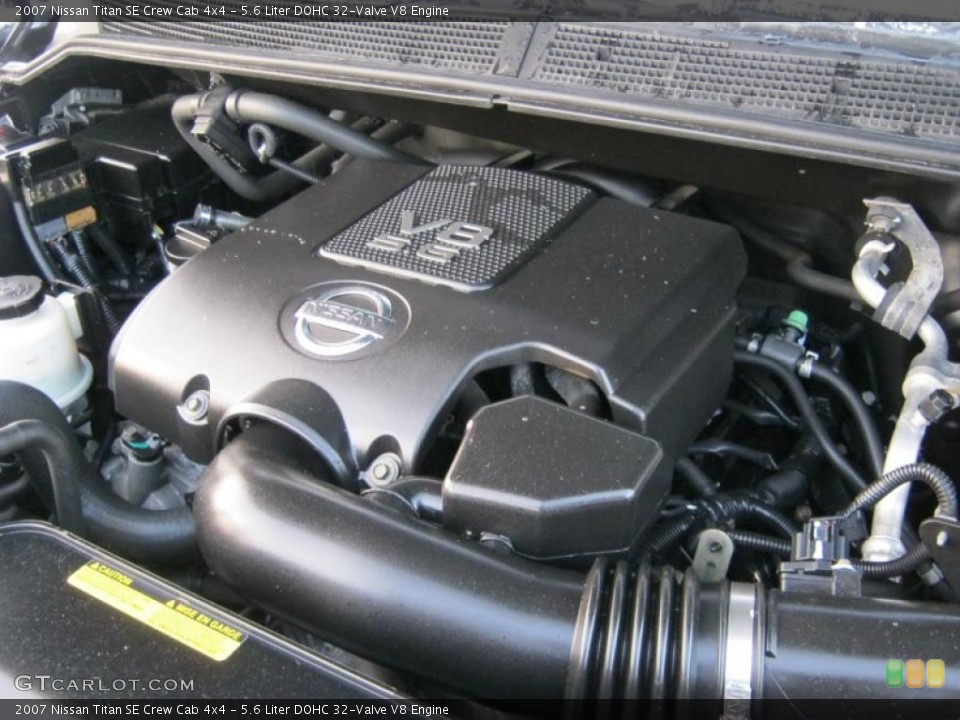 5.6 Liter DOHC 32-Valve V8 Engine for the 2007 Nissan Titan #40925528