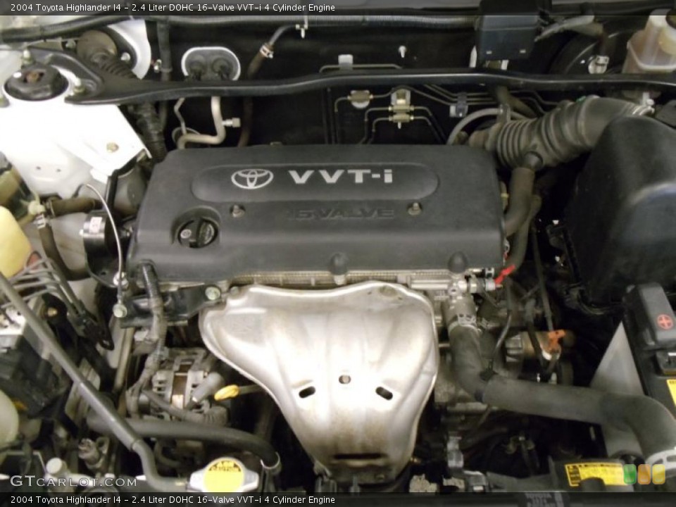 2.4 Liter DOHC 16-Valve VVT-i 4 Cylinder Engine for the 2004 Toyota Highlander #40926506