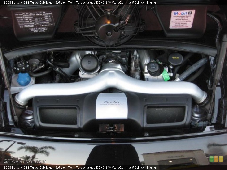 3.6 Liter Twin-Turbocharged DOHC 24V VarioCam Flat 6 Cylinder Engine for the 2008 Porsche 911 #40929158
