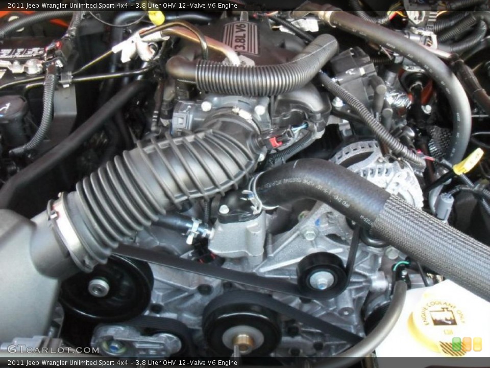 3.8 Liter OHV 12-Valve V6 Engine for the 2011 Jeep Wrangler Unlimited #40959985
