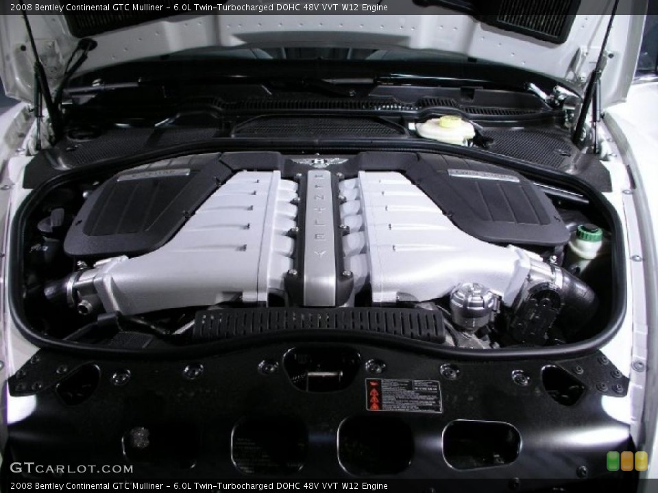 6.0L Twin-Turbocharged DOHC 48V VVT W12 Engine for the 2008 Bentley Continental GTC #40963624