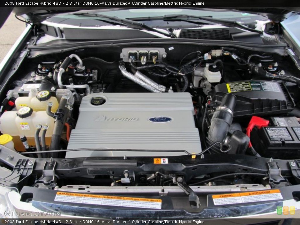 2.3 Liter DOHC 16-Valve Duratec 4 Cylinder Gasoline/Electric Hybrid Engine for the 2008 Ford Escape #40973896