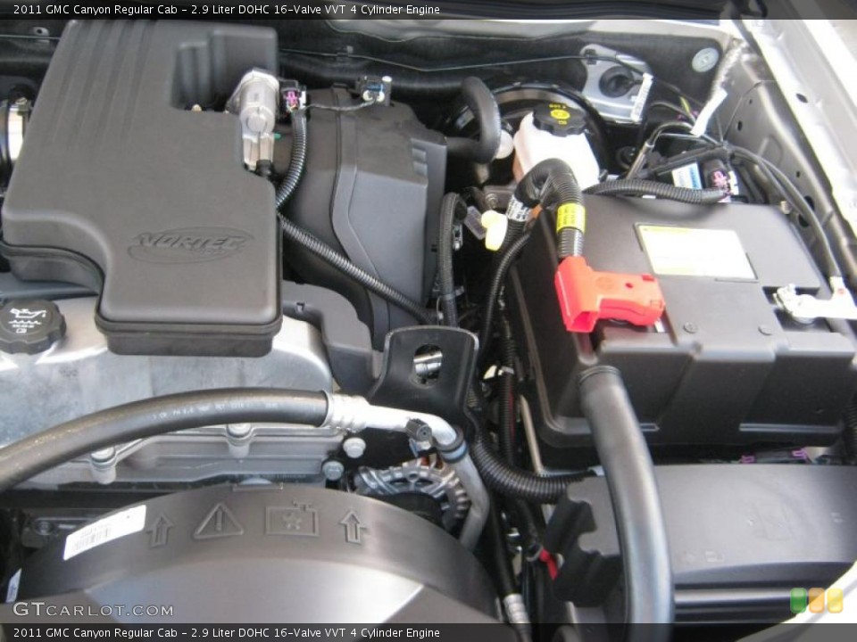 2.9 Liter DOHC 16-Valve VVT 4 Cylinder 2011 GMC Canyon Engine