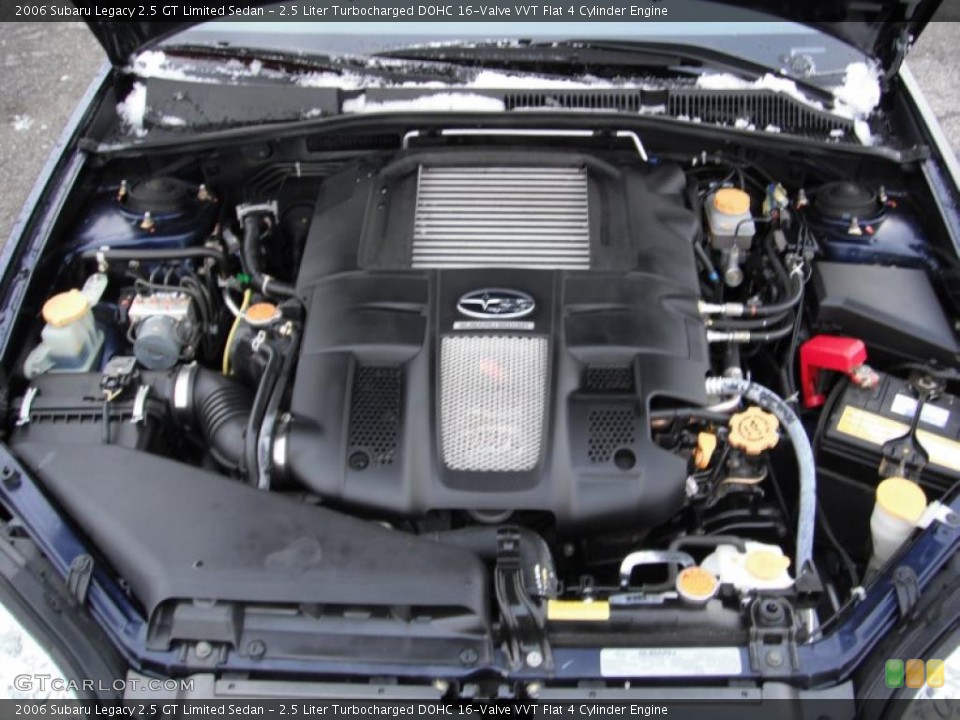 2.5 Liter Turbocharged DOHC 16-Valve VVT Flat 4 Cylinder Engine for the 2006 Subaru Legacy #40989249