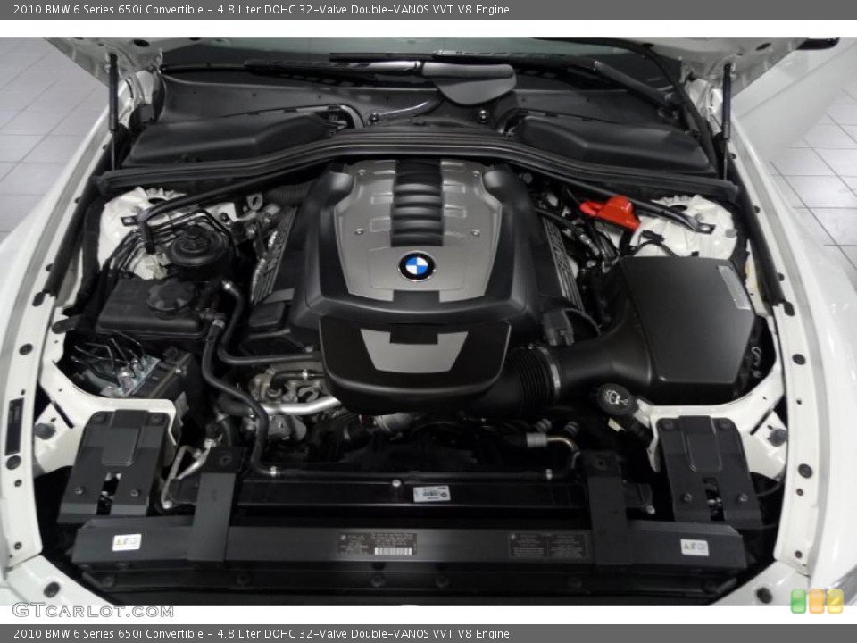 4.8 Liter DOHC 32-Valve Double-VANOS VVT V8 Engine for the 2010 BMW 6 Series #41005114