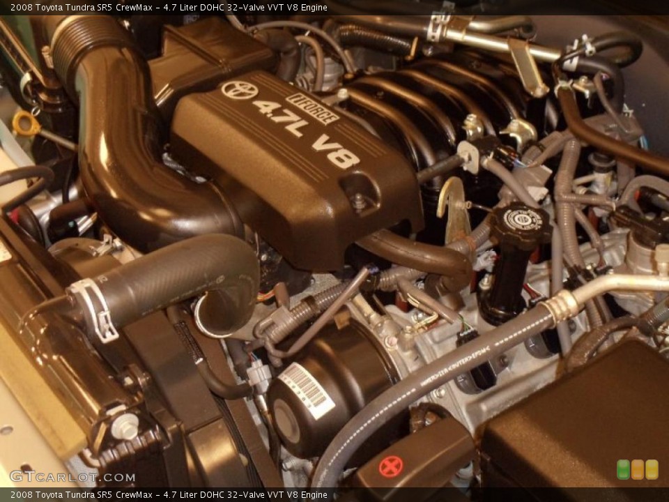 4.7 Liter DOHC 32-Valve VVT V8 Engine for the 2008 Toyota Tundra #41010818