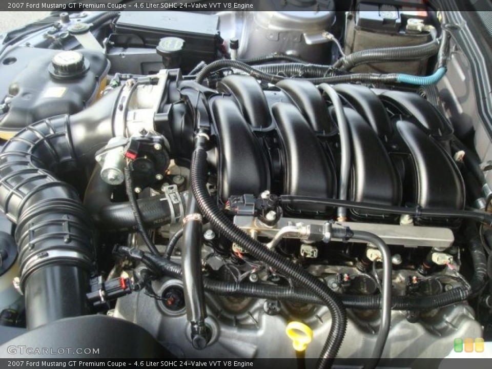 4.6 Liter SOHC 24-Valve VVT V8 Engine for the 2007 Ford Mustang #41030312
