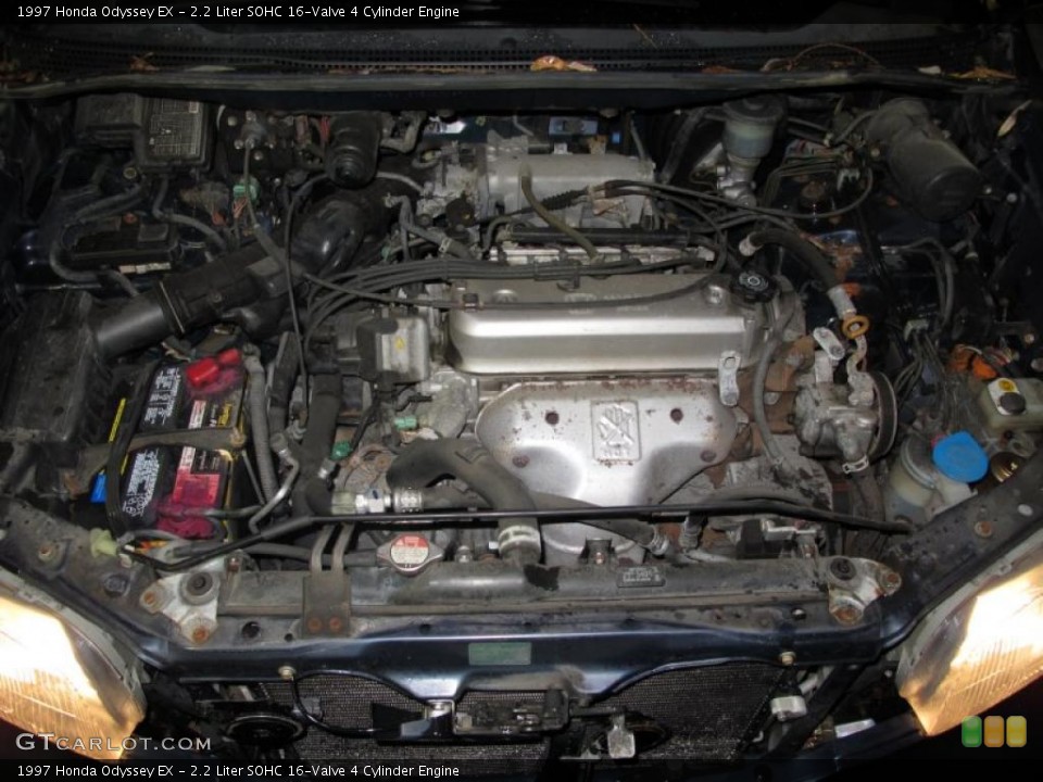 2.2 Liter SOHC 16-Valve 4 Cylinder 1997 Honda Odyssey Engine