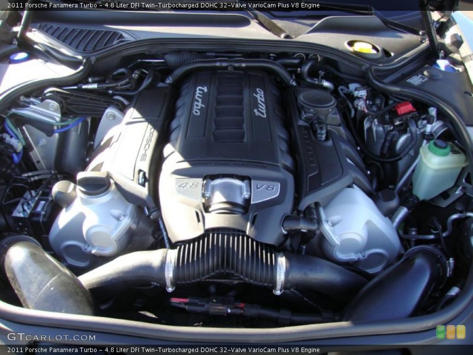 4.8 Liter DFI Twin-Turbocharged DOHC 32-Valve VarioCam Plus V8 Engine for the 2011 Porsche Panamera #41059083