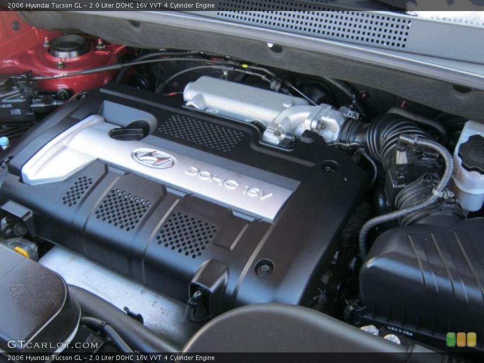 2.0 Liter DOHC 16V VVT 4 Cylinder Engine for the 2006 Hyundai Tucson #41061227