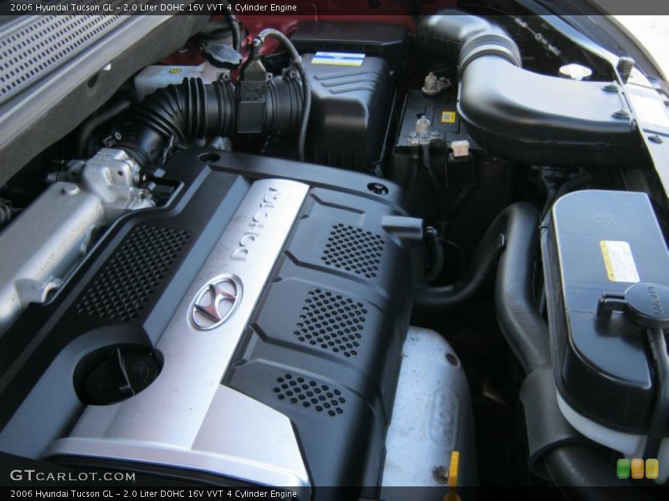 2.0 Liter DOHC 16V VVT 4 Cylinder Engine for the 2006 Hyundai Tucson #41061247