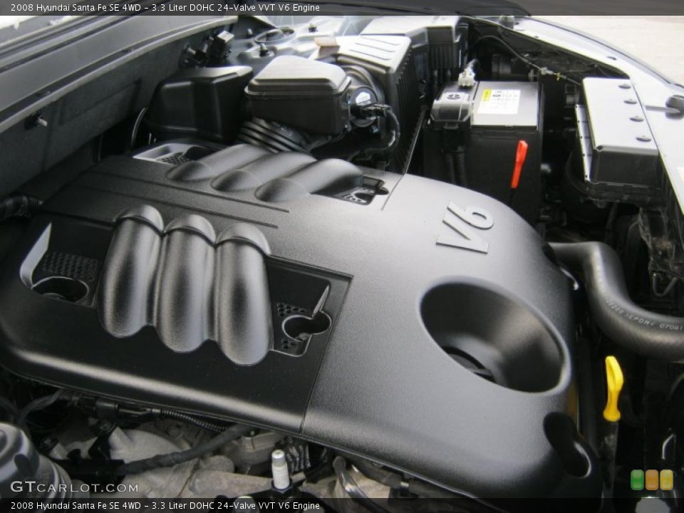 3.3 Liter DOHC 24-Valve VVT V6 Engine for the 2008 Hyundai Santa Fe #41064035