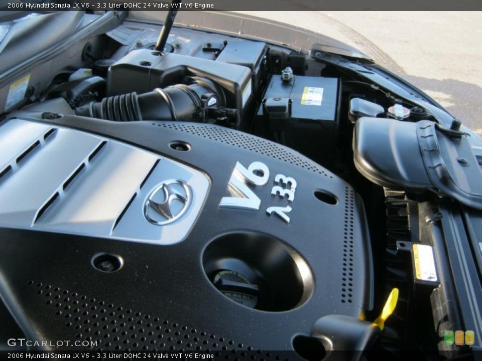 3.3 Liter DOHC 24 Valve VVT V6 Engine for the 2006 Hyundai Sonata #41064447