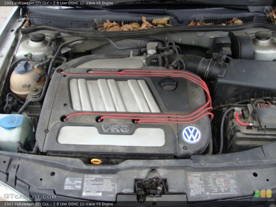 2.8 Liter DOHC 12-Valve V6 2001 Volkswagen GTI Engine