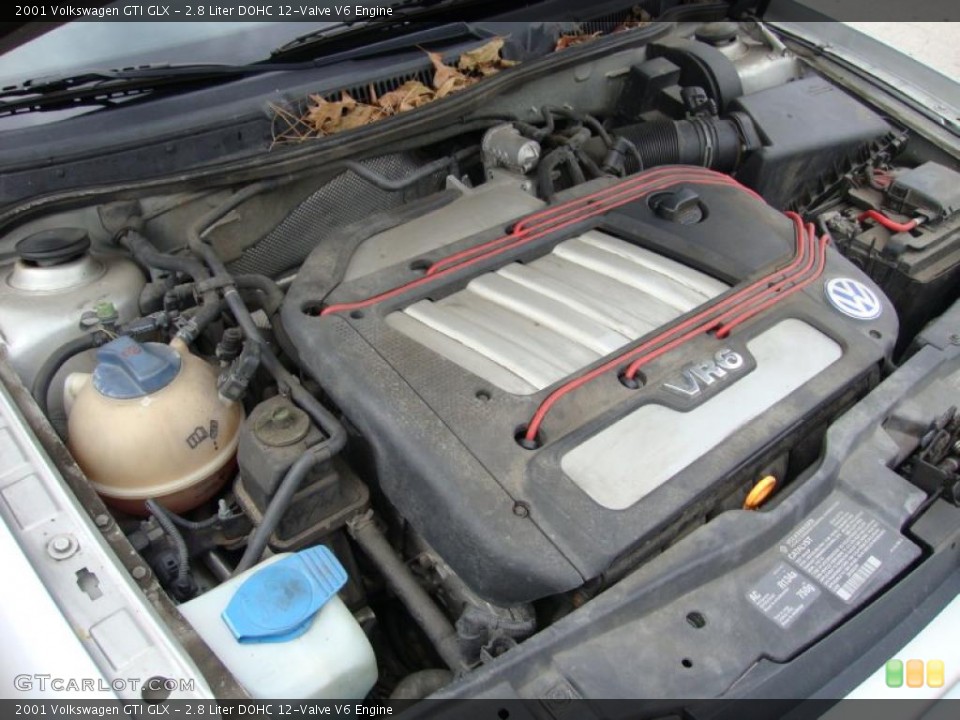 2.8 Liter DOHC 12-Valve V6 Engine for the 2001 Volkswagen GTI #41065351