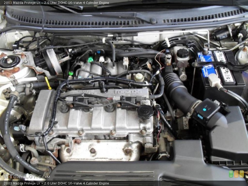 2.0 Liter DOHC 16-Valve 4 Cylinder Engine for the 2003 Mazda Protege #41084395