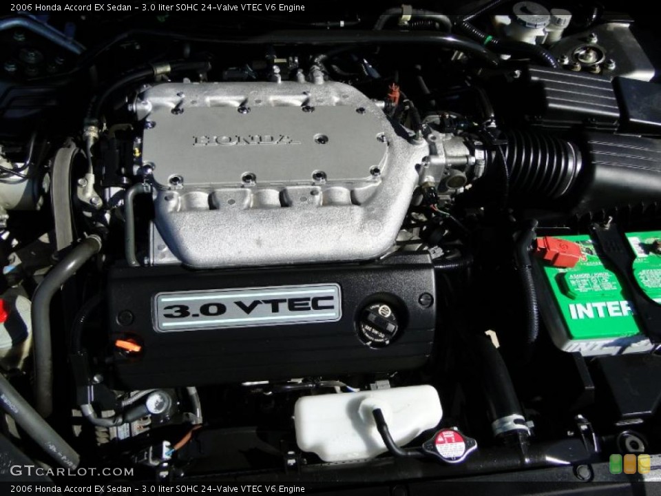 3.0 liter SOHC 24-Valve VTEC V6 2006 Honda Accord Engine