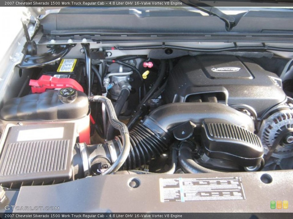 4.8 Liter OHV 16-Valve Vortec V8 Engine for the 2007 Chevrolet Silverado 1500 #41105950