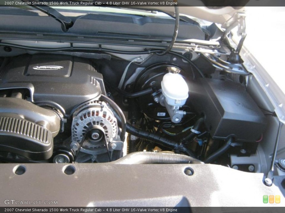 4.8 Liter OHV 16-Valve Vortec V8 Engine for the 2007 Chevrolet Silverado 1500 #41105962