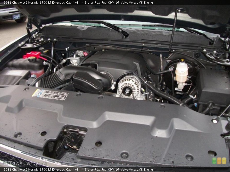 4.8 Liter Flex-Fuel OHV 16-Valve Vortec V8 Engine for the 2011 Chevrolet Silverado 1500 #41164804