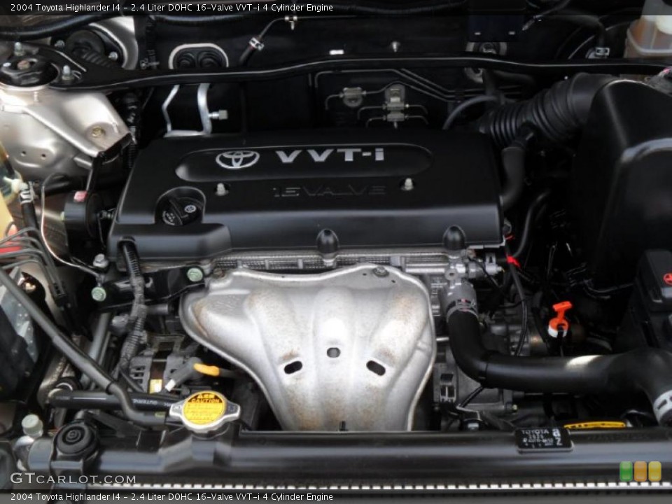 2.4 Liter DOHC 16-Valve VVT-i 4 Cylinder Engine for the 2004 Toyota Highlander #41178446