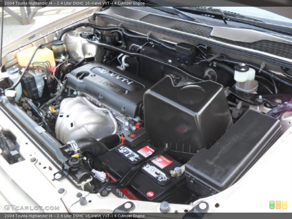 2.4 Liter DOHC 16-Valve VVT-i 4 Cylinder Engine for the 2004 Toyota Highlander #41178470