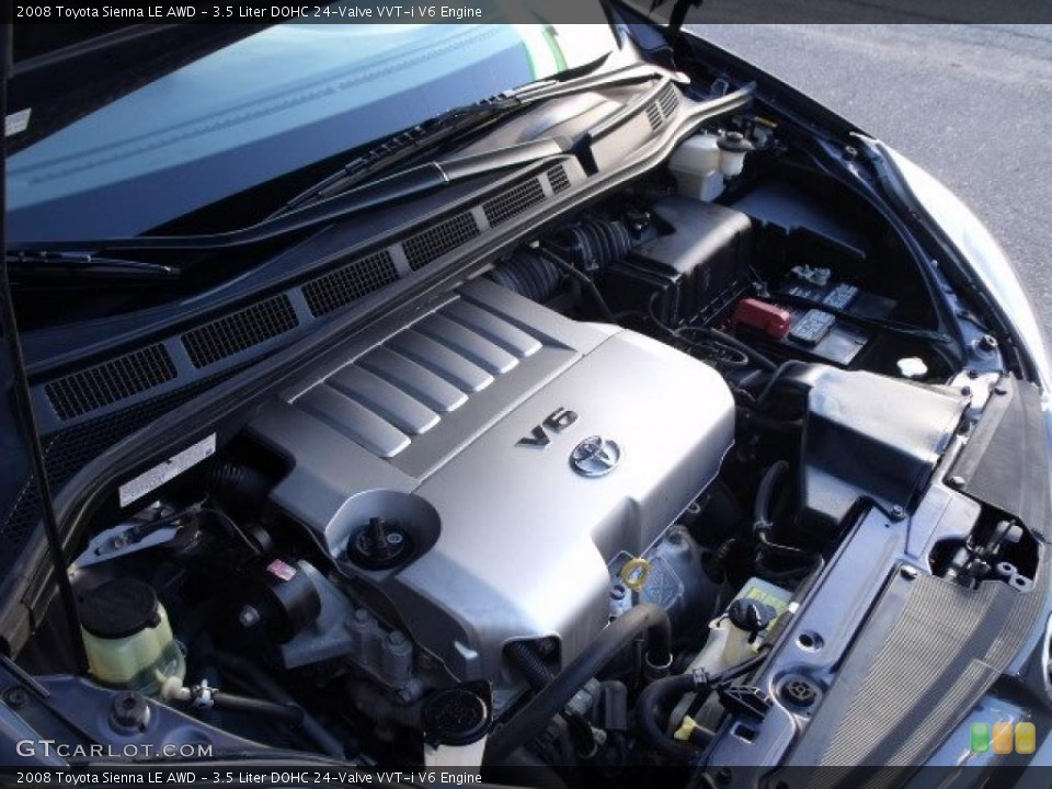 3.5 Liter DOHC 24-Valve VVT-i V6 Engine for the 2008 Toyota Sienna #41180886