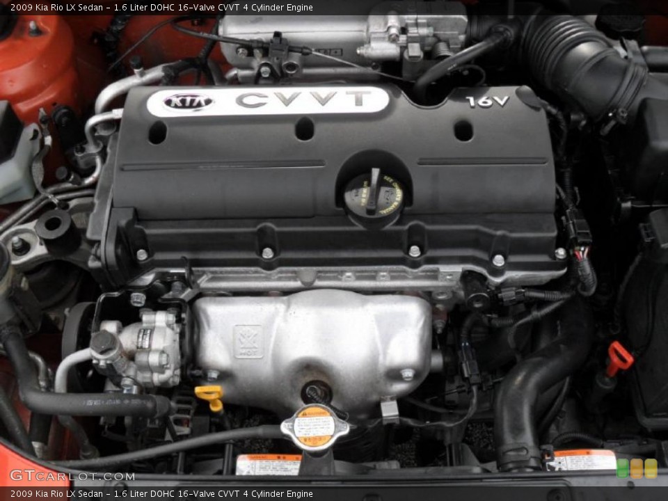1.6 Liter DOHC 16-Valve CVVT 4 Cylinder Engine for the 2009 Kia Rio #41187806