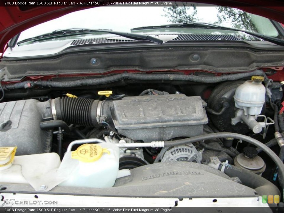 4.7 Liter SOHC 16-Valve Flex Fuel Magnum V8 Engine for the 2008 Dodge Ram 1500 #41189734