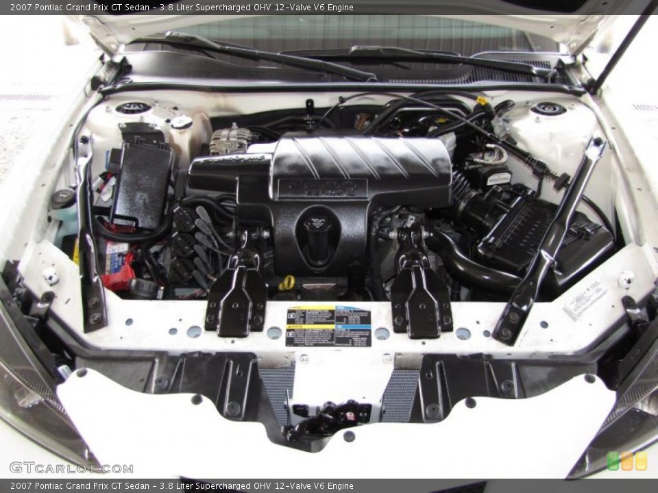 3.8 Liter Supercharged OHV 12-Valve V6 2007 Pontiac Grand Prix Engine