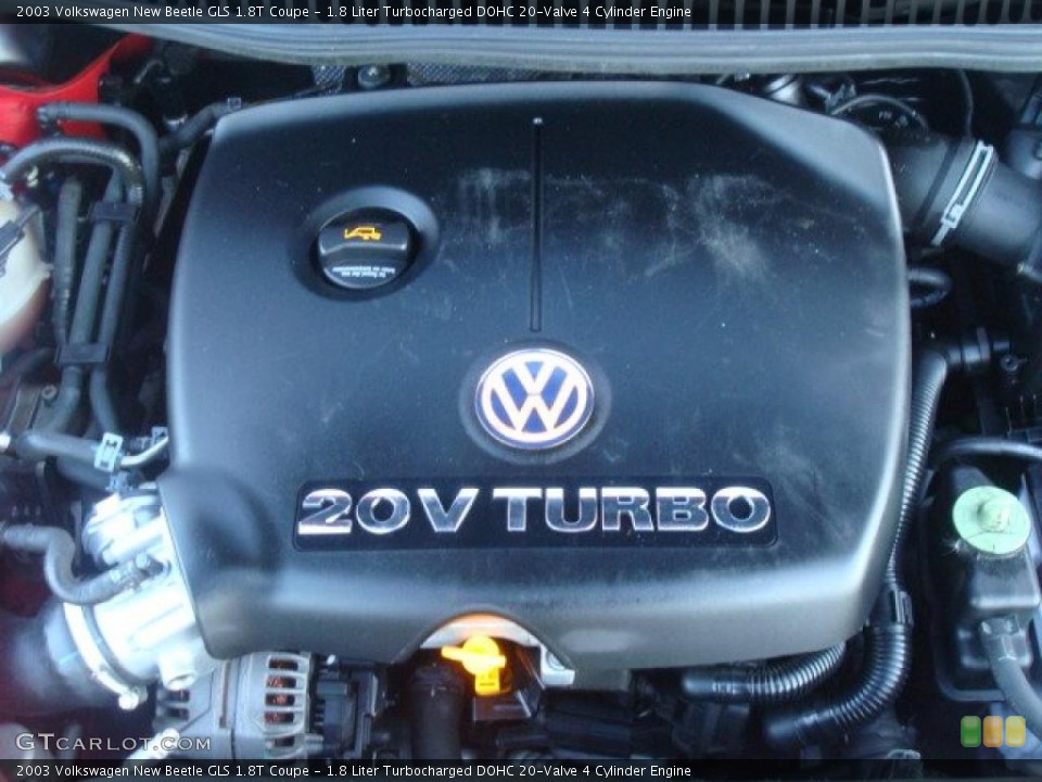 1.8 Liter Turbocharged DOHC 20-Valve 4 Cylinder Engine for the 2003 Volkswagen New Beetle #41207502