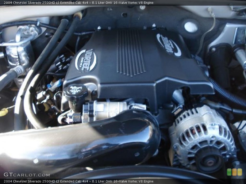 8.1 Liter OHV 16-Valve Vortec V8 Engine for the 2004 Chevrolet 2004 Chevrolet Silverado 2500hd Engine 8.1 L V8