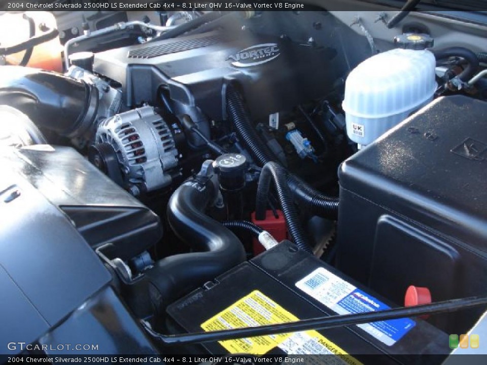 8.1 Liter OHV 16-Valve Vortec V8 Engine for the 2004 Chevrolet Silverado 2500HD #41213291
