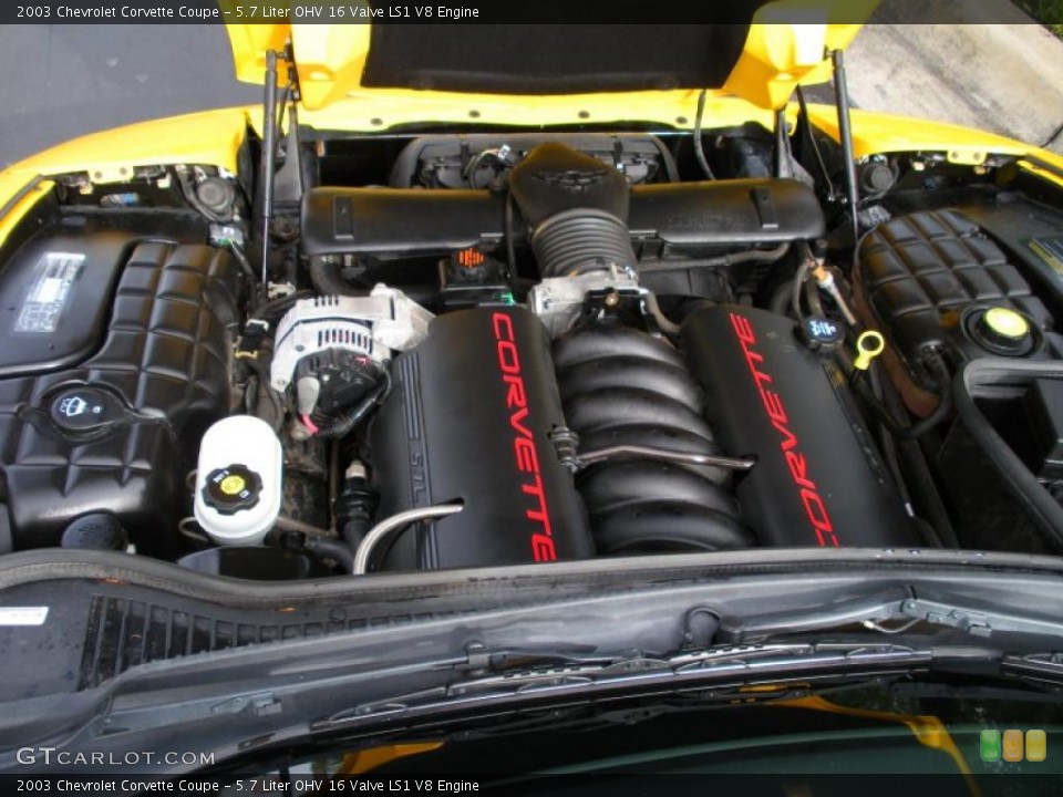 5.7 Liter OHV 16 Valve LS1 V8 Engine for the 2003 Chevrolet Corvette #41215495