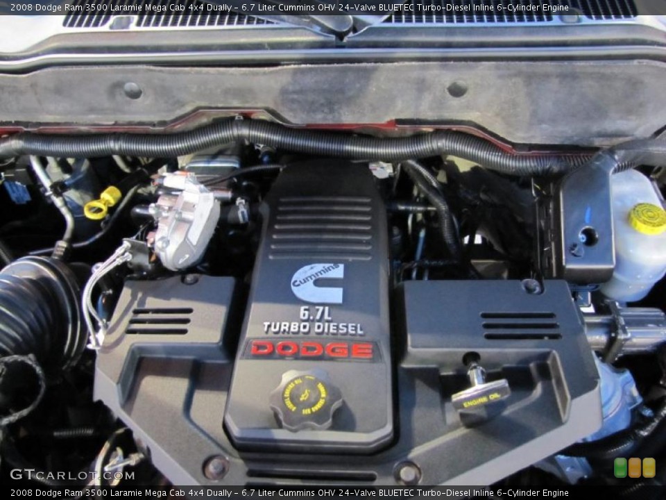 6.7 Liter Cummins OHV 24-Valve BLUETEC Turbo-Diesel Inline 6-Cylinder Engine for the 2008 Dodge Ram 3500 #41219971