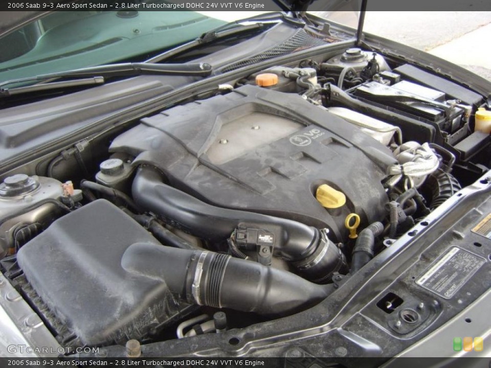 2.8 Liter Turbocharged DOHC 24V VVT V6 Engine for the 2006 Saab 9-3 #41224775
