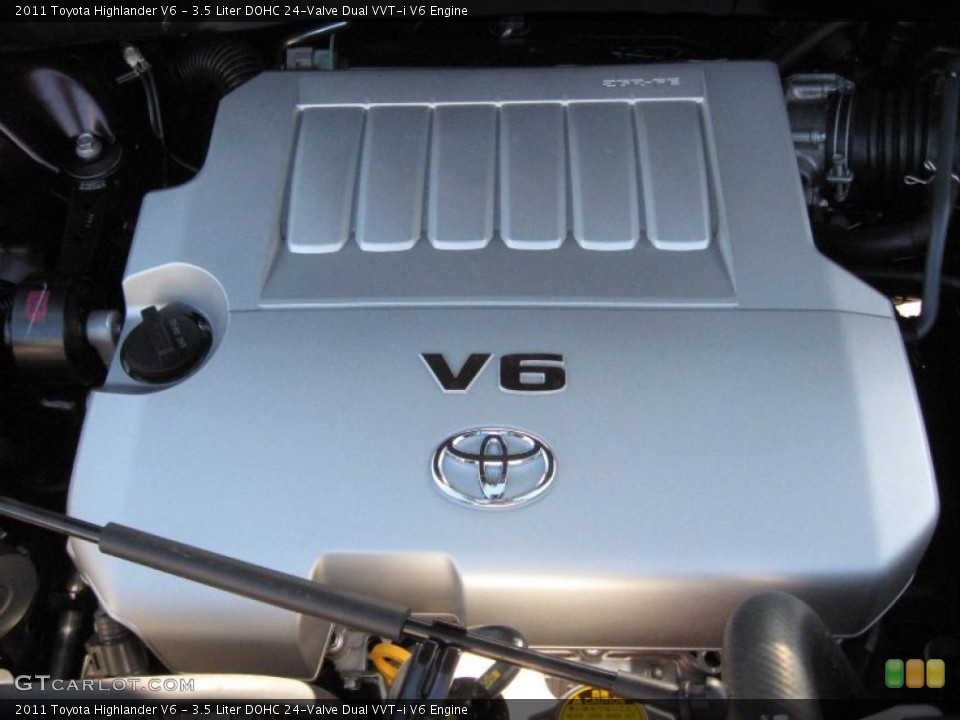 3.5 Liter DOHC 24-Valve Dual VVT-i V6 Engine for the 2011 Toyota Highlander #41229067