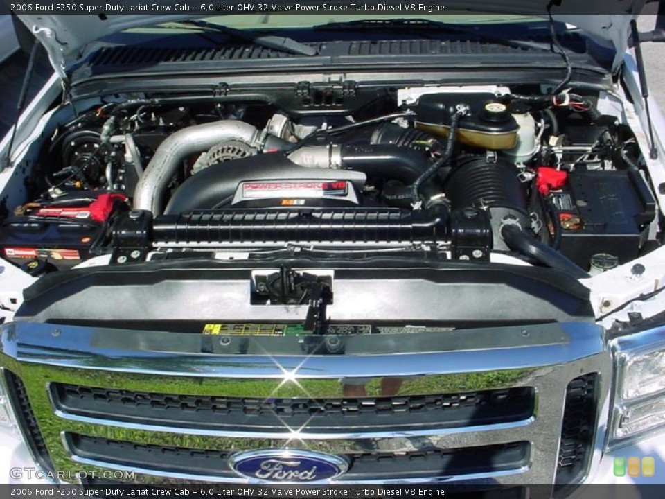 6.0 Liter OHV 32 Valve Power Stroke Turbo Diesel V8 Engine for the 2006 Ford F250 Super Duty #41232063