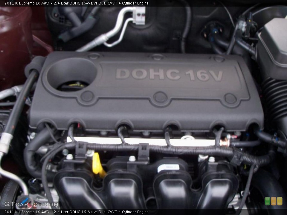 2.4 Liter DOHC 16-Valve Dual CVVT 4 Cylinder Engine for the 2011 Kia Sorento #41234589