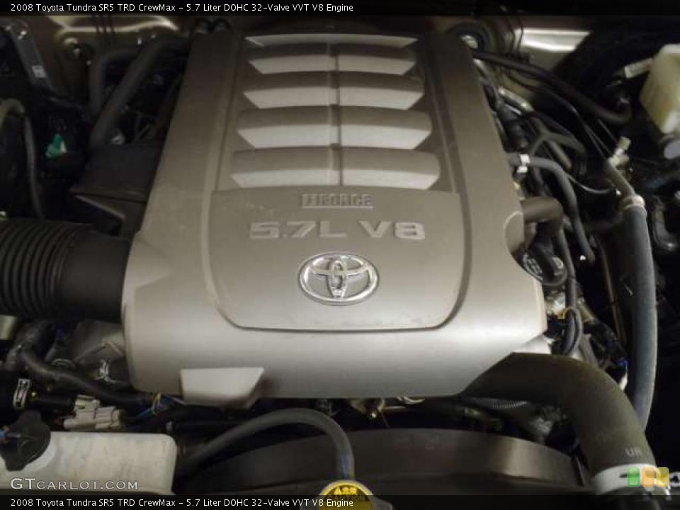 5.7 Liter DOHC 32-Valve VVT V8 Engine for the 2008 Toyota Tundra #41239192