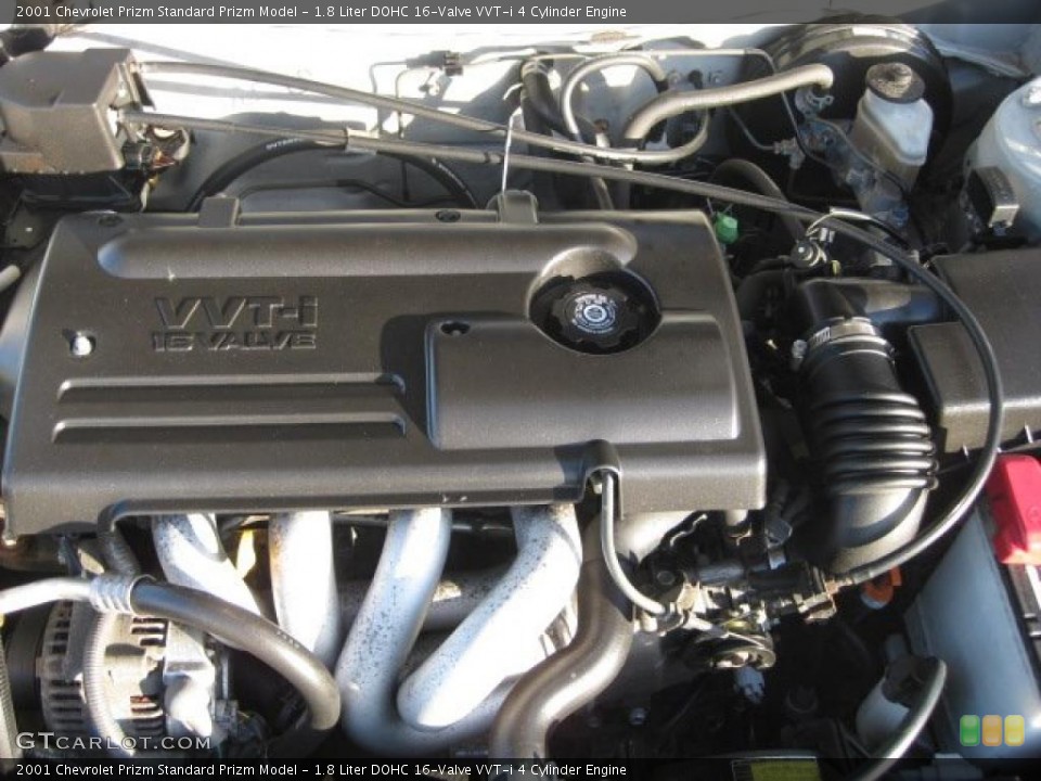 1.8 Liter DOHC 16-Valve VVT-i 4 Cylinder 2001 Chevrolet Prizm Engine