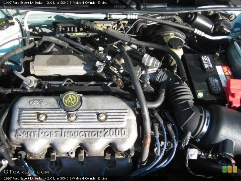2.0 Liter SOHC 8-Valve 4 Cylinder 1997 Ford Escort Engine