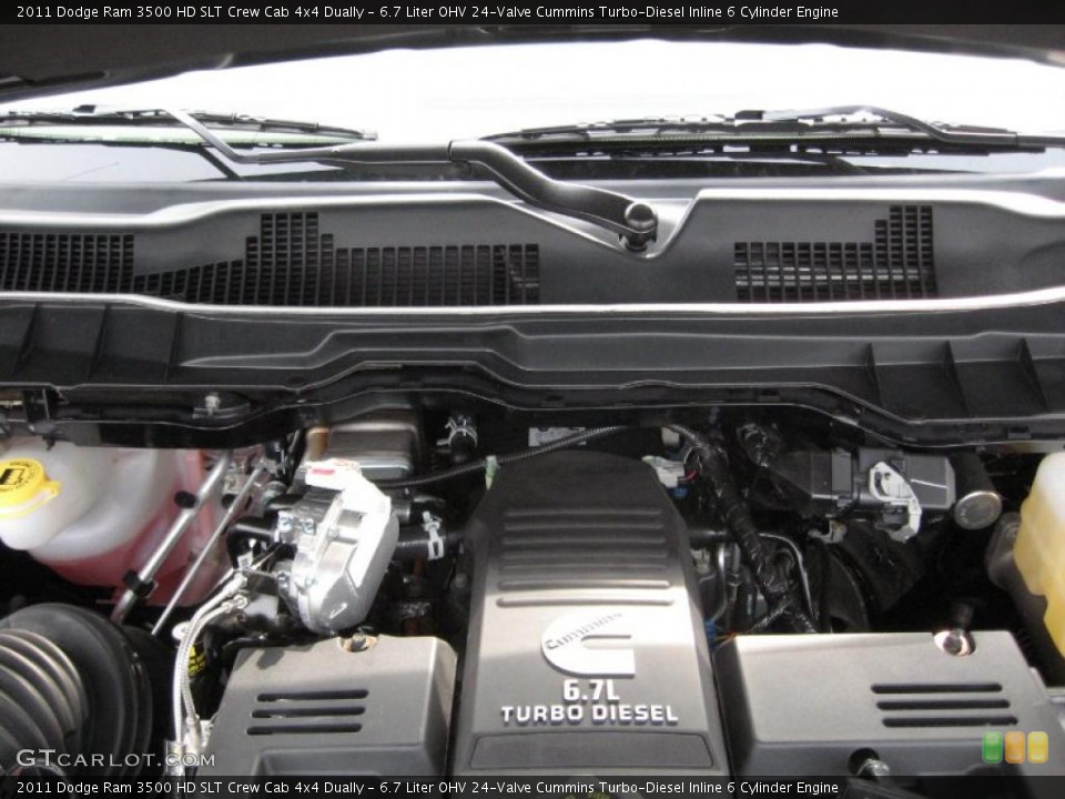 6.7 Liter OHV 24-Valve Cummins Turbo-Diesel Inline 6 Cylinder Engine for the 2011 Dodge Ram 3500 HD #41253085