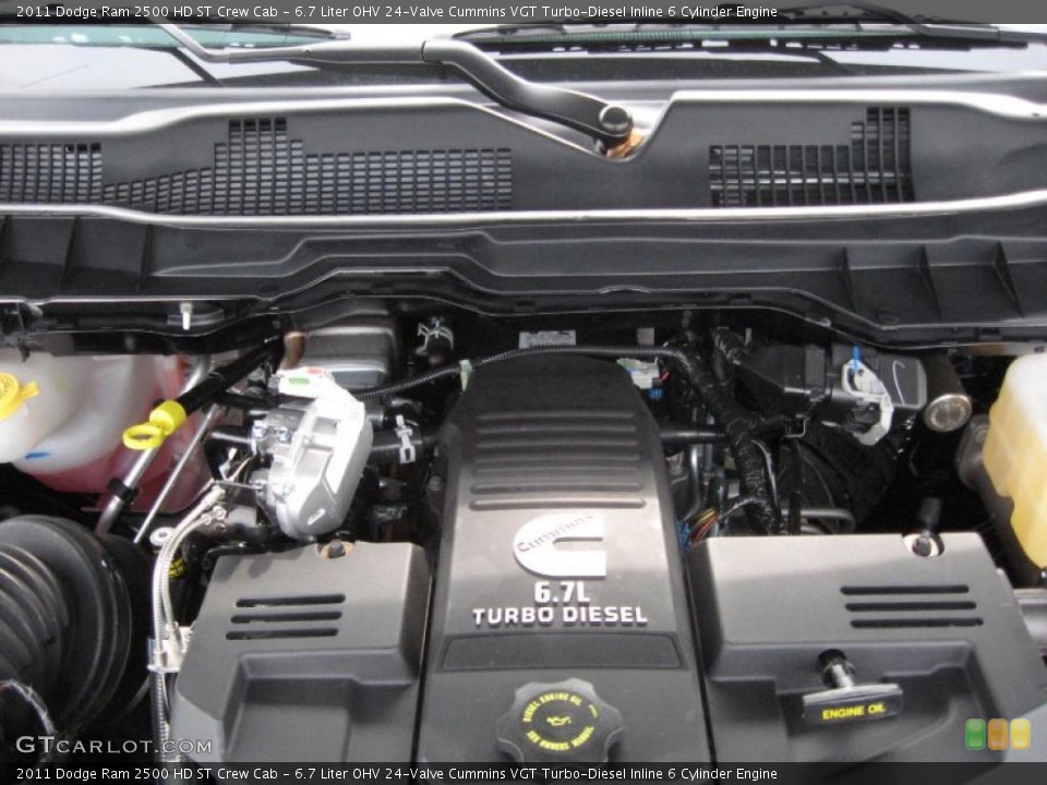 6.7 Liter OHV 24-Valve Cummins VGT Turbo-Diesel Inline 6 Cylinder Engine for the 2011 Dodge Ram 2500 HD #41253409