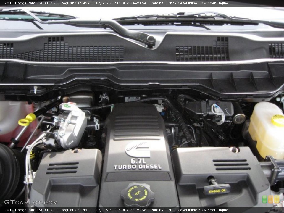 6.7 Liter OHV 24-Valve Cummins Turbo-Diesel Inline 6 Cylinder Engine for the 2011 Dodge Ram 3500 HD #41253845